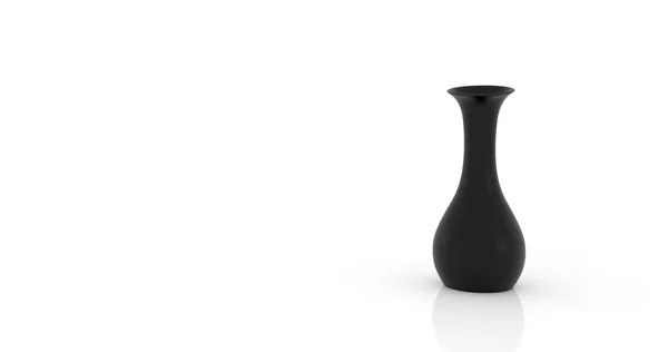 Boş siyah vazo — Stok fotoğraf