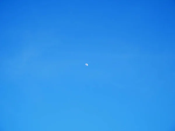 The little moon in the daytime.