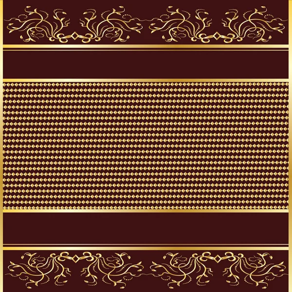 Праздничный фон бургундское золото винтажные ретро-карты арт-вектор — стоковый вектор