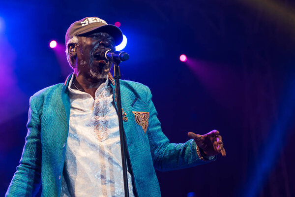 Alpha Blondy and Solar System famous reggae singer and songwriter live at Nisville Jazz Festival, August 11. 2017