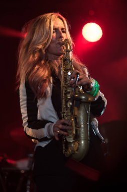 Candy Dulfer live at Nisville Jazz Festival, August 13. 2017 clipart