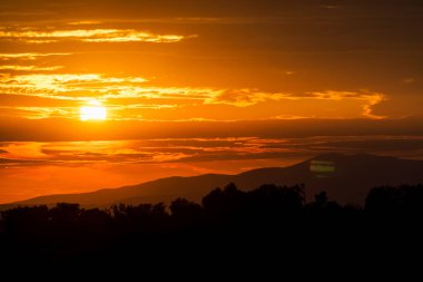 yaz günbatımı gökyüzü