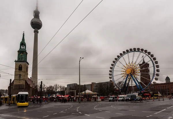 December 2017 Berlin Germany Alexanderplatz Berlin — Zdjęcie stockowe