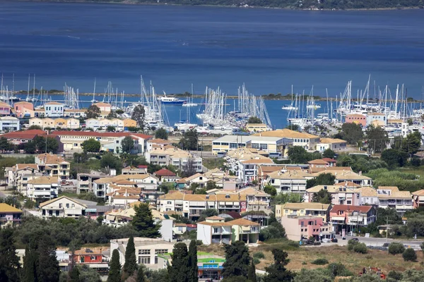 Città di Lefkas, isola di Lefkada, Grecia — Foto Stock