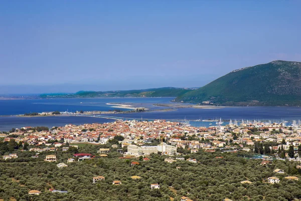 Città di Lefkas, isola di Lefkada, Grecia — Foto Stock