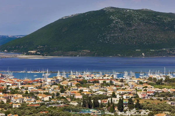 Città di Lefkas, isola di Lefkada, Grecia — Foto Stock
