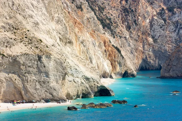 Porto katsiki Beach'te lefkada, Yunanistan — Stok fotoğraf