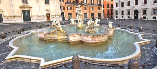 Fontana sulla piazza Navona, Roma, Italia — Foto Stock