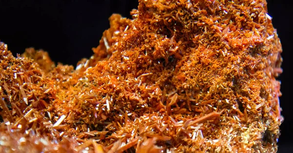 Mineral crocoite dari Tasmania, tambang Adelaide, Dundas — Stok Foto