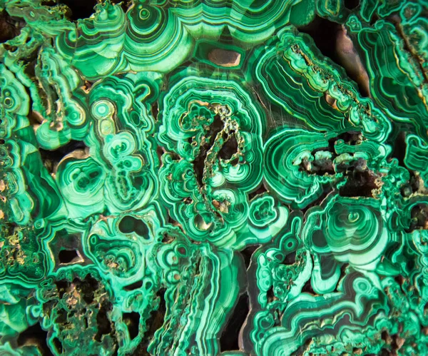 Green Malachite - detail — Stock Photo, Image