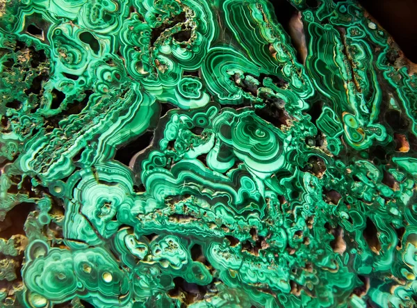 緑のマラカイトの詳細 — ストック写真