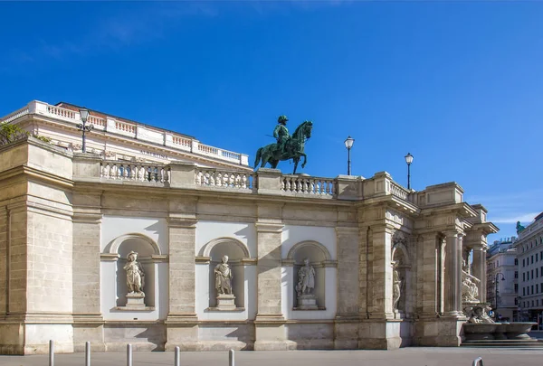 Albertina Museo Estatua Del Emperador Los Habsburgo José Viena Austria — Foto de Stock