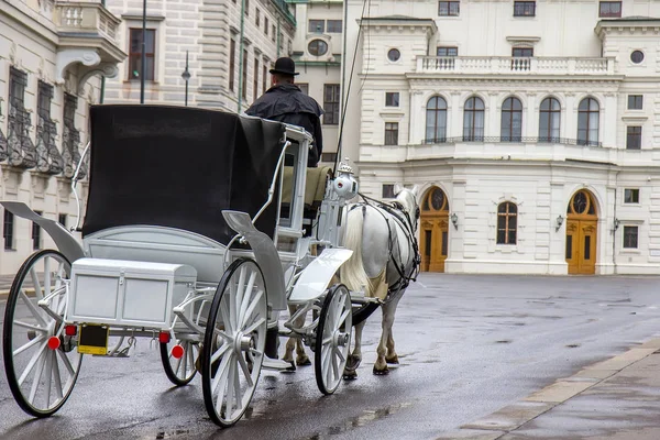 Starý Kočár Turistické Atrakce Vídni Rakousko — Stock fotografie