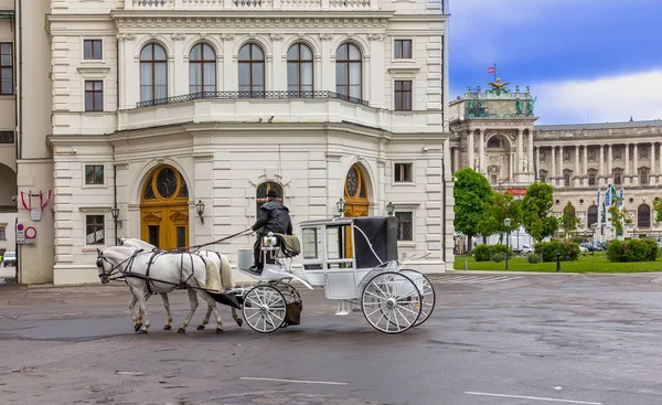 Atracción Turística Carruajes Antiguos Viena Austria — Foto de Stock