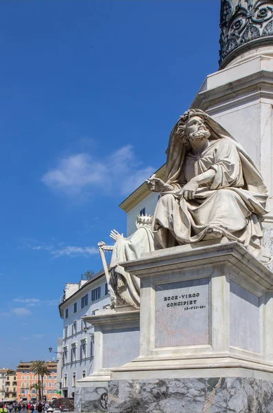 Columna de la Inmaculada Concepción, Roma, Italia — Foto de Stock