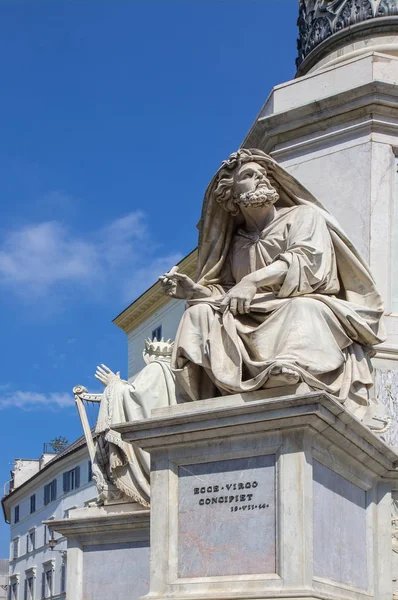 無原罪懐胎の祝日、ローマ、イタリアの列 — ストック写真