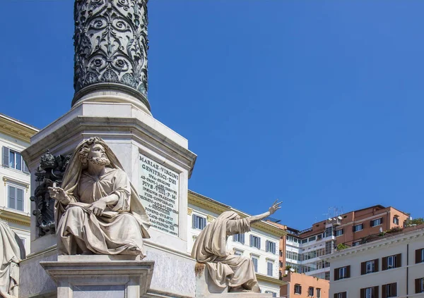 Columna de la Inmaculada Concepción, Roma, Italia — Foto de Stock