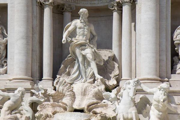 Ayrıntı Trevi Fountain Roma, İtalya — Stok fotoğraf