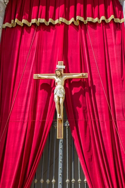 Cristo Diante Basílica São Pedro Vaticano Páscoa — Fotografia de Stock