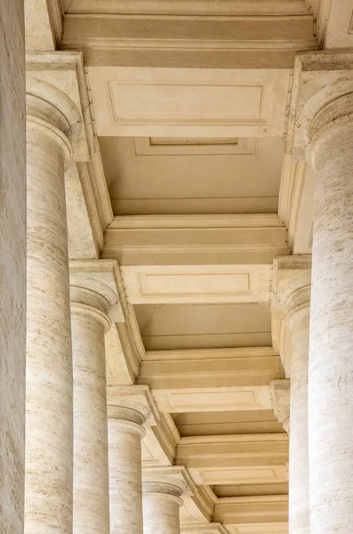 Colonnades Piazza San Pietro Plaza San Pedro Ciudad Del Vaticano —  Fotos de Stock