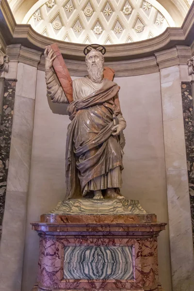 Statue Dans Basilique Saint Pierre Cité Vatican — Photo