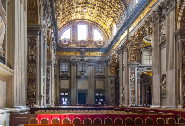 Basílica São Pedro Uma Igreja Renascentista Italiana Cidade Vaticano Enclave — Fotografia de Stock