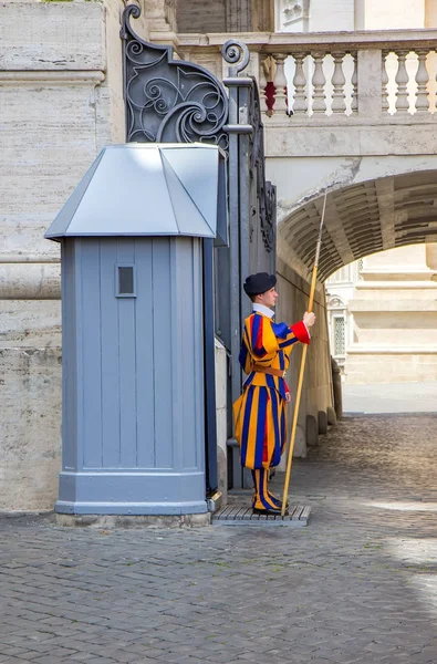 Vatican Garde Suisse Pontificale Est Une Petite Force Saint Siège — Photo