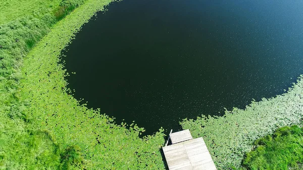 Вид Воздуха Озеро Горах Дурмитор — стоковое фото