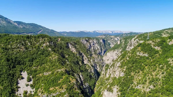 Vista Aérea Del Cañón Montaña Durmitor Montenegro — Foto de Stock