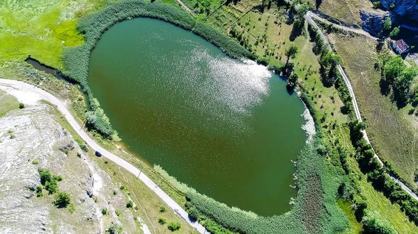 Aerial View Lake Durmitor Mountain — Stock Photo, Image