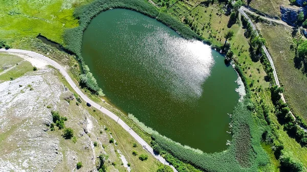 Aerial View Lake Durmitor Mountain — Stock Photo, Image