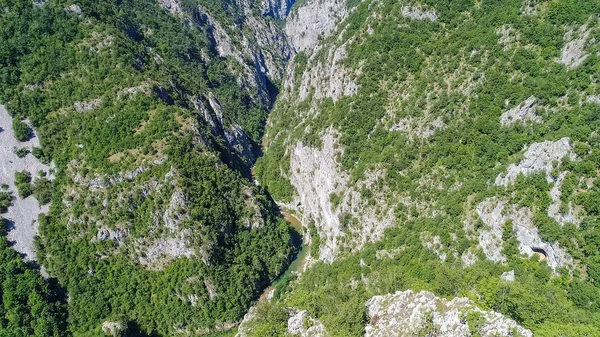 Letecký Pohled Kaňon Durmitor Mountain Černá Hora — Stock fotografie