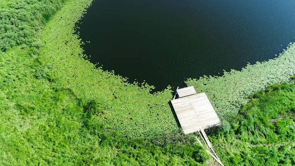 Вид Воздуха Озеро Горах Дурмитор — стоковое фото