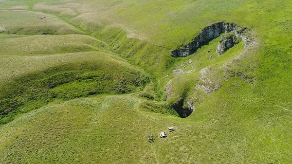 Luchtfoto Van Ondergrondse Rivier Ponor Stara Planina Berg Servië — Stockfoto