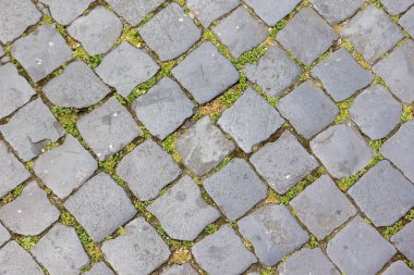 Kaldırım taşı döşeli Roma, İtalya