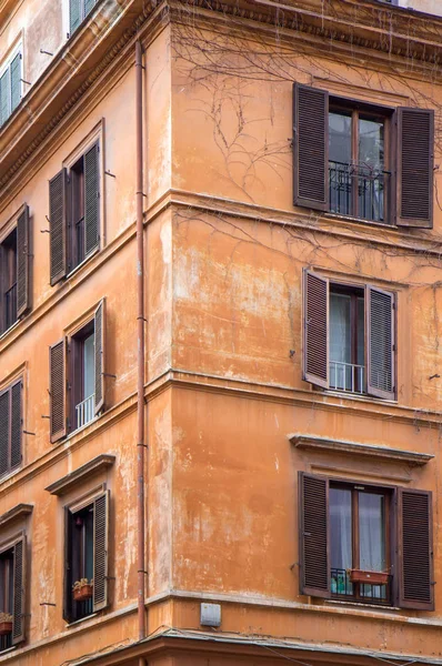 Fachada Antiguo Edificio Roma — Foto de Stock