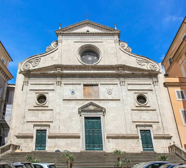 Sant Agostino Róma Olaszország Bazilika — Stock Fotó