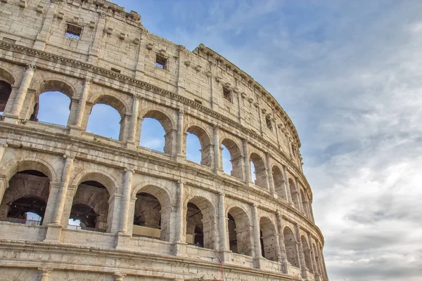 Parte Dell Anfiteatro Del Colosseo Romano Roma — Foto Stock