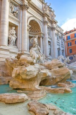 trevi Fountain Roma, İtalya 'da