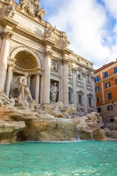 Trevi fontein in Rome, Italië — Stockfoto