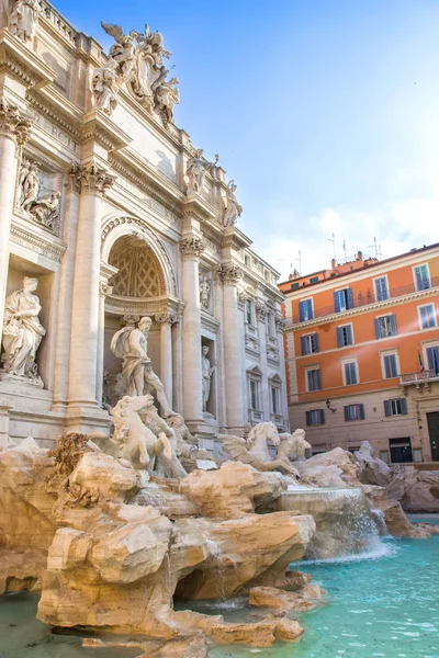 Trevi fontän i Rom, Italien — Stockfoto