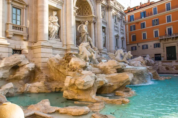 Trevi fontein in Rome, Italië — Stockfoto