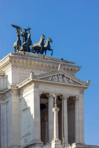 Il Vittoriano Monumento Nazionale a Vittorio Emanuele II a Roma , — Foto Stock