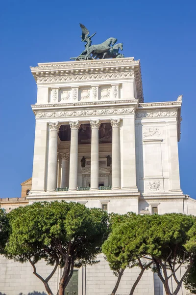 Il Vittoriano - Monumento Nacional a Victor Emmanuel II em Roma , — Fotografia de Stock