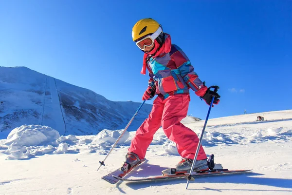 Girl Snow Ski — Stock Photo, Image