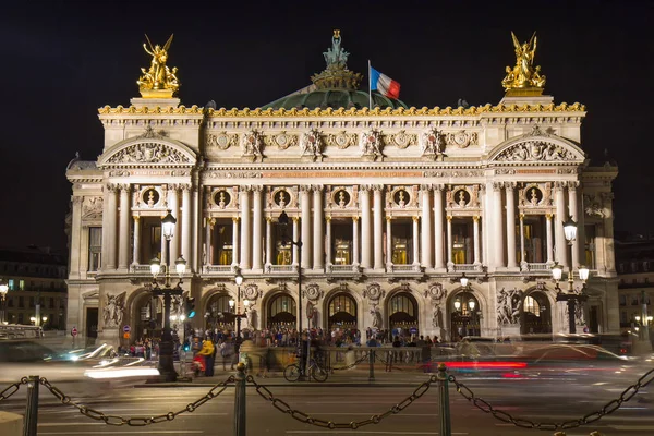 Paris ópera à noite — Fotografia de Stock