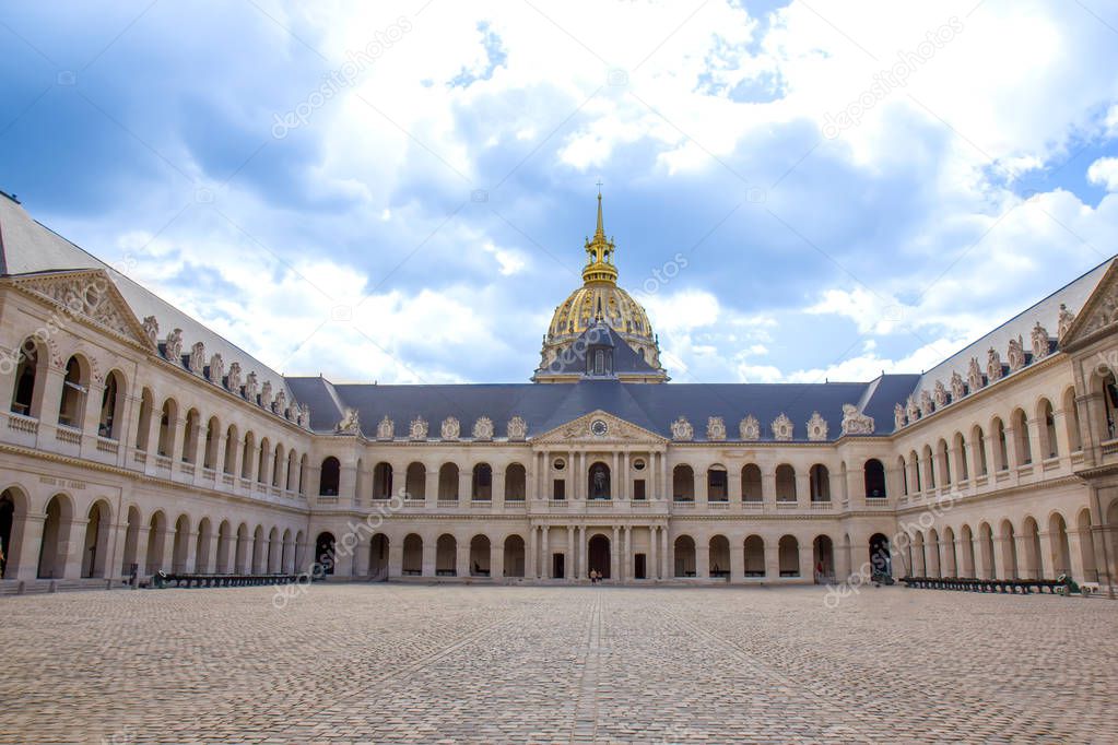 The great golden dome of the museum complex called 