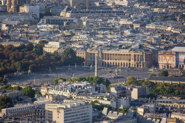 コンコルド広場のあるパリの空中風景 — ストック写真