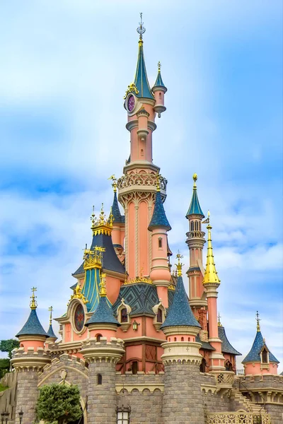 Castle in the Disney park in Paris. — Stock Photo, Image