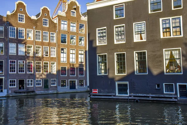 View Canal Houses Amsterdam — Stock Photo, Image